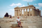 Parthenontempelet p Akropolishyden i Athen